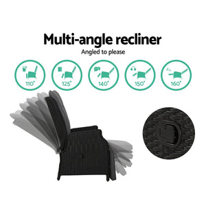 Recliner Chair Set For Patios