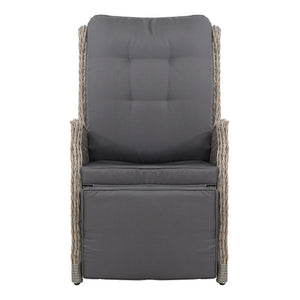 2 Grey Recliner Chairs / Sun Lounges