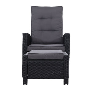 Set of 2 Sun lounge Recliner Chairs
