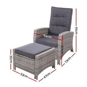 Recliner Sun Lounge Chair - Outdoor / Patio