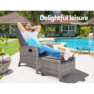 Recliner Sun Lounge Chair - Outdoor / Patio