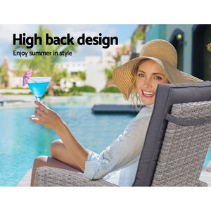 Recliner Sun Lounge Chair - Outdoor / Patio
