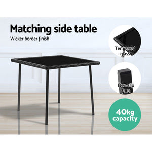 Rocking Recliner Chairs And Table Set For Patio