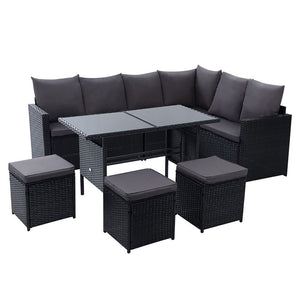 9 Person Family Dining / Sofa Set
