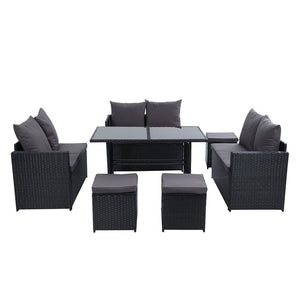 9 Person Family Dining / Sofa Set