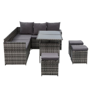 Outdoor Furniture Dining Set - 9 Seater