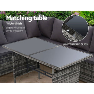 Outdoor Furniture Dining Set - 9 Seater