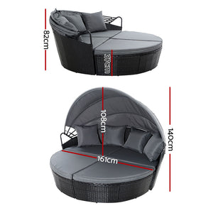 Rattan Patio Day Bed