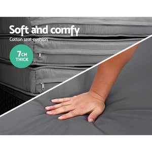 Rattan Patio Day Bed