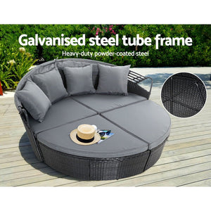 Rattan Patio Day Bed