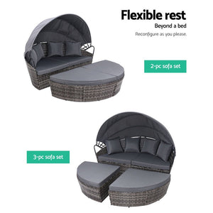 Round Day Bed / Lounge For Patio