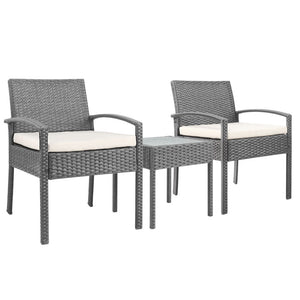 Grey 3-piece Outdoor Furniture Set