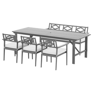 Gardeon 5pcs Outdoor Furniture Dining Set Chair Table | Patio Acacia Wood 6 Seater