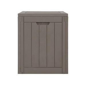 Gardeon Outdoor Storage Box 118L Container Lockable Indoor Garden Toy Tool Shed Grey