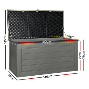 Outdoor Storage Box | Gardeon | 680L | Indoor Garden Bench | Tool Sheds Chest