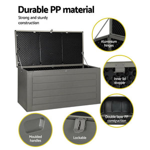 Outdoor Storage Box | Gardeon | 680L | Indoor Garden Bench | Tool Sheds Chest