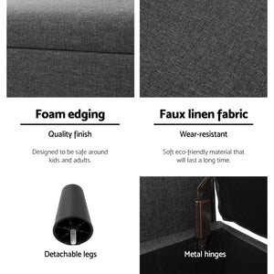 Large 1.26m Ottoman / Storage Box