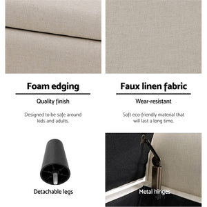 Storage Ottoman - Blanket / Linen Box