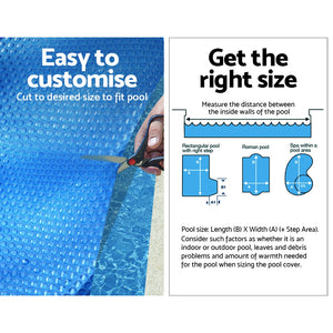 Aquabuddy Solar Pool Cover Roller | 400 Micron | 9.5x5M | Bubble Wheel