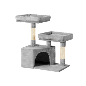 i.Pet Cat Tree Tower Scratching Post - Wood Condo House Bed Trees, 69cm