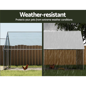 Chicken Coop Cage | Large Walk-In | 3mx4mx2m | Hutch/Cover