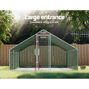 i.Pet Large Walk-In Chicken Coop | Rabbit Hutch with Cover | 8m x 3m x 2m