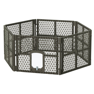 i.Pet Pet Dog Playpen Enclosure - 6 Panel Foldable Puppy Cage | Plastic Play Pen