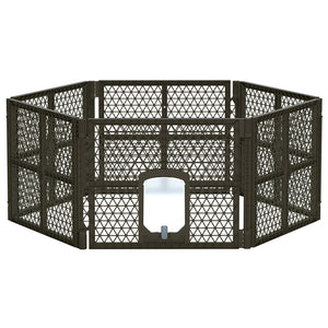 i.Pet Pet Dog Playpen Enclosure - 6 Panel Foldable Puppy Cage | Plastic Play Pen