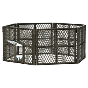 i.Pet Pet Dog Playpen Enclosure - 6 Panel Foldable Puppy Cage | Plastic Play Pen