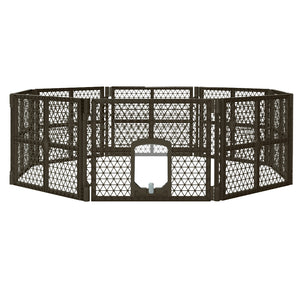 i.Pet Pet Dog Playpen Enclosure - 8 Panel Fence Puppy Cage | Foldable Plastic Play Pen