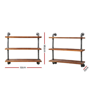 Industrial DIY Pipe Display Wall Shelf