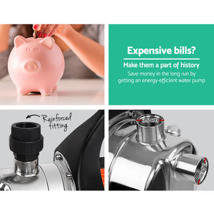 Giantz 800W High Pressure Garden Water Pump with Auto Controller - 54L/min - 40m Head