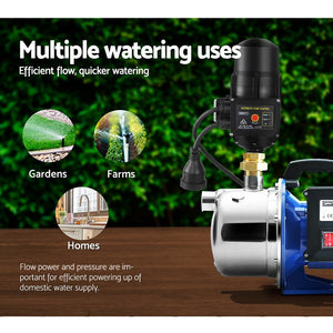 Giantz 2300W High Pressure Garden Jet Water Pump with Auto Controller - 72000L/H - 80m Head