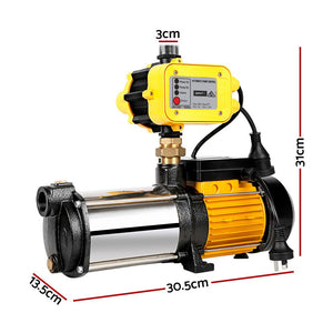 Giantz High Pressure Water Pump With Multi Stage Copper Motor - 9,000L/H