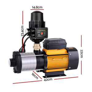 Giantz 2500W Multi Stage Water Pump - 200L/min - 70m Head