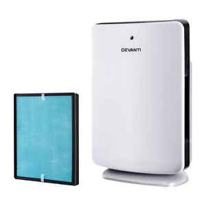 Devanti Air Purifier | Carbon HEPA Filter | Odour Cleaner | Home Office