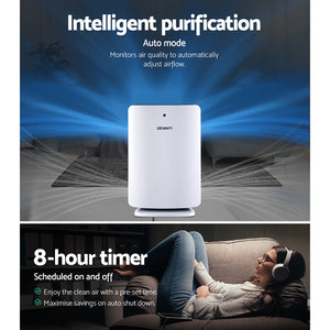 Devanti Air Purifier | Carbon HEPA Filter | Odour Cleaner | Home Office