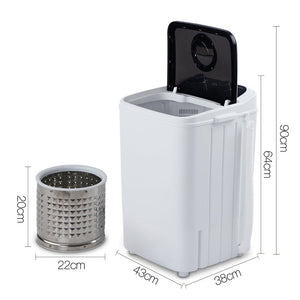 4.6KG Mini Portable Washing Machine | Black