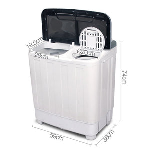 5KG Mini Portable Washing Machine | White