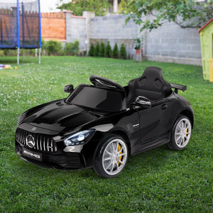 Kids Ride On Car MercedesBenz AMG GT R Electric Black - The Hippie House