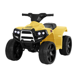 Kids Ride On ATV Quad Motorbike Car - 4 Wheeler Electric Toys | Battery Yellow | Rigo