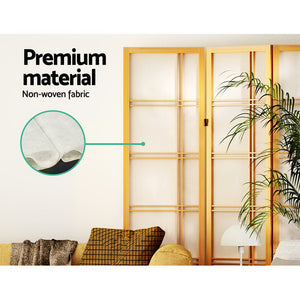 Room Divider Screen | Privacy | Wood Dividers | 6 Panel | Nova Natural