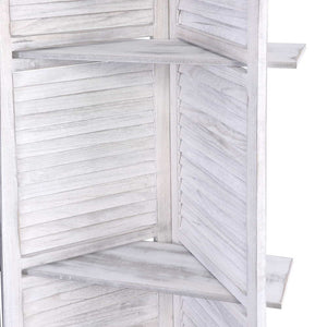 White 4 Panel Room Divider