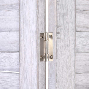 White 4 Panel Room Divider