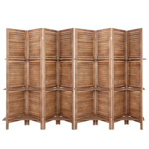 Foldable Timber 8 Panel Room Divider / Room Privacy Screen