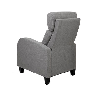 Grey Fabric Reclining Armchair