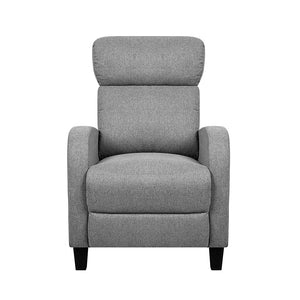 Grey Fabric Reclining Armchair
