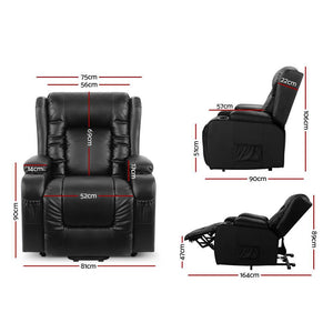 Heated Electric Massage Recliner Chair