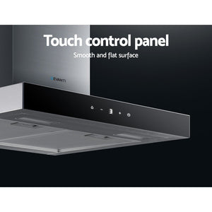 Devanti Rangehood 600mm Range Hood 60cm Stainless Steel Glass Kitchen Canopy - The Hippie House