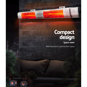 Devanti Electric Infrared Strip Heater | Remote Control | 3000W